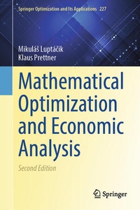 Enlarge image Cover: Mathematical Optimization and Economic Analysis - Springer