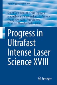 Abbildung von: Progress in Ultrafast Intense Laser Science XVIII - Springer