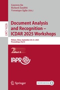 Cover: Document Analysis and Recognition - ICDAR 2025 Workshops - Springer