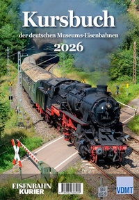 Enlarge image Cover: Kursbuch der deutschen Museums-Eisenbahnen - 2026 - EK-Verlag - Eisenbahn-Kurier