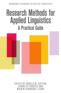 Enlarge image Cover: Research Methods for Applied Linguistics - Edinburgh University Press
