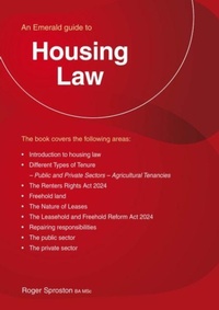 Enlarge image Cover: An Emerald Guide to Housing Law - Straightforward Publishing