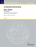 Cover: Boccherini, Lyadov, Rachmaninoff: Three Dances Arrangements, Volume 2 for 2 Violins, Viola, Cello, Bass, Piano Score and Parts - Schott