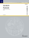 Cover: Seiber: Pastorale for Treble Recorder and Piano - Schott