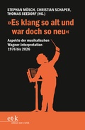 Cover: "Es klang so alt und war doch so neu" - Edition Text + Kritik