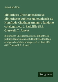Enlarge image Cover: Bibliotheca Chethamensis - Antigonos Verlag
