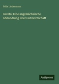 Cover: Gerefa - Antigonos Verlag