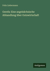 Enlarge image Cover: Gerefa - Antigonos Verlag