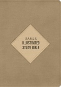 Cover: CSB Baker Illustrated Study Bible, Khaki Leathertouch, Indexed - Holman Bible Publishers