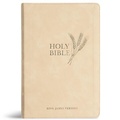 Cover: KJV Giant Print Reference Bible, Cream Leathertouch, Indexed - Holman Bible Publishers