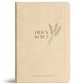 Cover: KJV Giant Print Reference Bible, Cream Leathertouch - Holman Bible Publishers