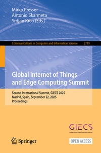 Enlarge image Cover: Global Internet of Things and Edge Computing Summit - Springer