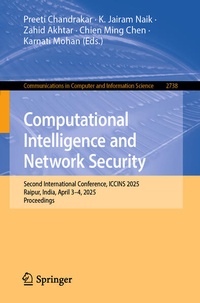 Enlarge image Cover: Computational Intelligence and Network Security - Springer