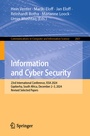 Cover: Information and Cyber Security - Springer