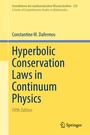 Cover: Hyperbolic Conservation Laws in Continuum Physics - Springer
