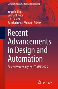 Enlarge image Cover: Recent Advancements in Design and Automation - Springer