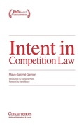 Cover: Intent in Competition Law - Institute of Competition Law