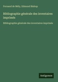 Cover: Bibliographie generale des inventaires imprimes - Antigonos Verlag