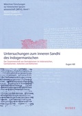 Cover: Untersuchungen zum inneren Sandhi des Indogermanischen - Buske, H