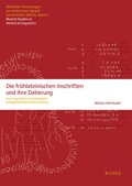 Cover: Die fr&uuml;hlateinischen Inschriften und ihre Datierung - Buske, H