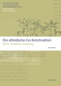 Cover: Die altindische Cvi-Konstruktion - Buske, H