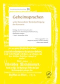 Cover: Geheimsprachen unter besonderer Ber&uuml;cksichtigung der Romania - Buske, H