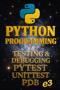 Cover: Python Programming: Testing & Debugging, Pytest, Unittest, Pdb - E3