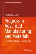 Cover: Progress in Advanced Manufacturing and Materials - Springer