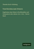 Cover: Vom Roroima zum Orinoco - Antigonos Verlag