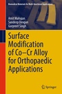 Cover: Surface Modification of Co-Cr Alloy for Orthopaedic Applications - Springer
