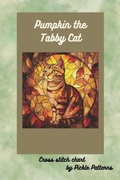 Cover: Pumpkin the Tabby Cat (Stained Glass Animals) - Pickle Patterns