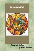 Cover: Autumn Cat (Stained Glass Animals) - Pickle Patterns