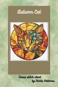 Enlarge image Cover: Autumn Cat (Stained Glass Animals) - Pickle Patterns