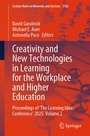 Cover: Creativity and New Technologies in Learning for the Workplace and Higher Education - Springer