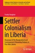 Cover: Settler Colonialism in Liberia - Springer