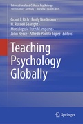Cover: Teaching Psychology Globally - Springer