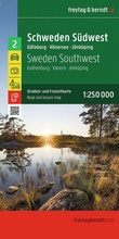 Cover: freytag & berndt Stra&szlig;enkarte Schweden S&uuml;dwest 1:250.000 - freytag & berndt