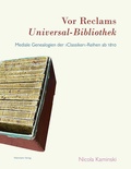 Cover: Vor Reclams Universal-Bibliothek - Wehrhahn Verlag