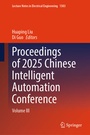 Cover: Proceedings of 2025 Chinese Intelligent Automation Conference - Springer