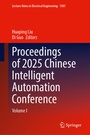 Cover: Proceedings of 2025 Chinese Intelligent Automation Conference - Springer
