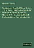 Cover: Remedies and Remedial Rights. By the Civil Action According to the Reformed American Procedure. A Treatise Adapted to Use in All the States and Territories Where the System Prevails - Antigonos Verlag