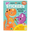 Cover: Dinos Love Stickers Activity Book - Cottage Door Press