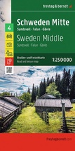 Cover: freytag & berndt Stra&szlig;enkarte Schweden Mitte 1:250.000 - freytag & berndt