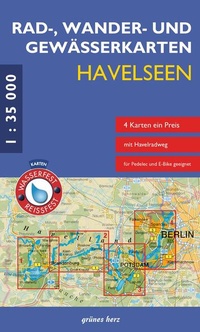 Abbildung von: Rad-, Wander- und Gewässerkarten Havelseen - grünes herz