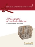 Cover: A Paleography of the Book of Kemyt - Propylaeum