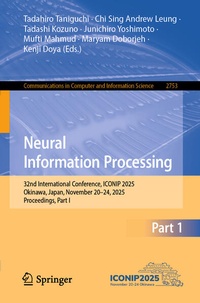 Enlarge image Cover: Neural Information Processing - Springer