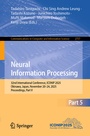 Cover: Neural Information Processing - Springer