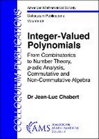 Enlarge image Cover: Integer-Valued Polynomials - American Mathematical Society