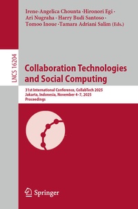 Enlarge image Cover: Collaboration Technologies and Social Computing - Springer