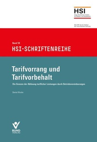 Abbildung von: Tarifvorrang und Tarifvorbehalt - Bund-Verlag